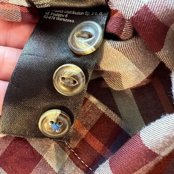 The North Face Men's Multicolor Plaid Long Sleeve Button Down Shirt‎ Size Medium - Picture 8 of 12